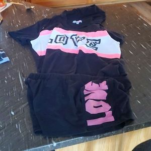 Inspired Hearts Matching Hoodie shirt and shorts